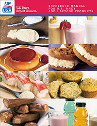 Reference manual for U.S. whey and lactose